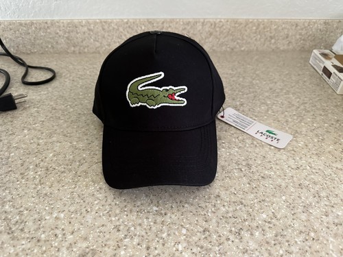 Lacoste black big croco - black,
