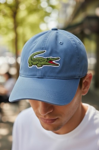 Lacoste blue big crocodile - blue,