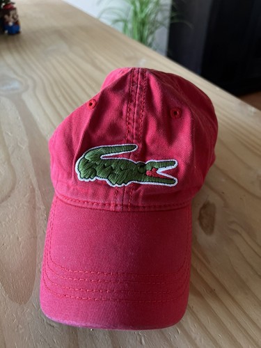 Lacoste red hat big - , logo